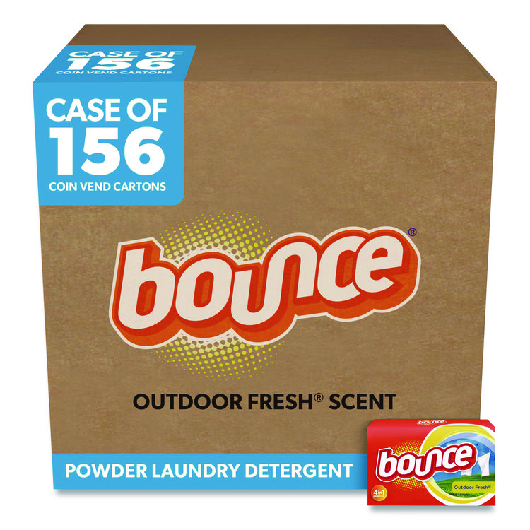 Bounce Fabric Softener Sheets, Outdoor Fresh, 2/Box, 156 Boxes/Carton (PGC02664)
