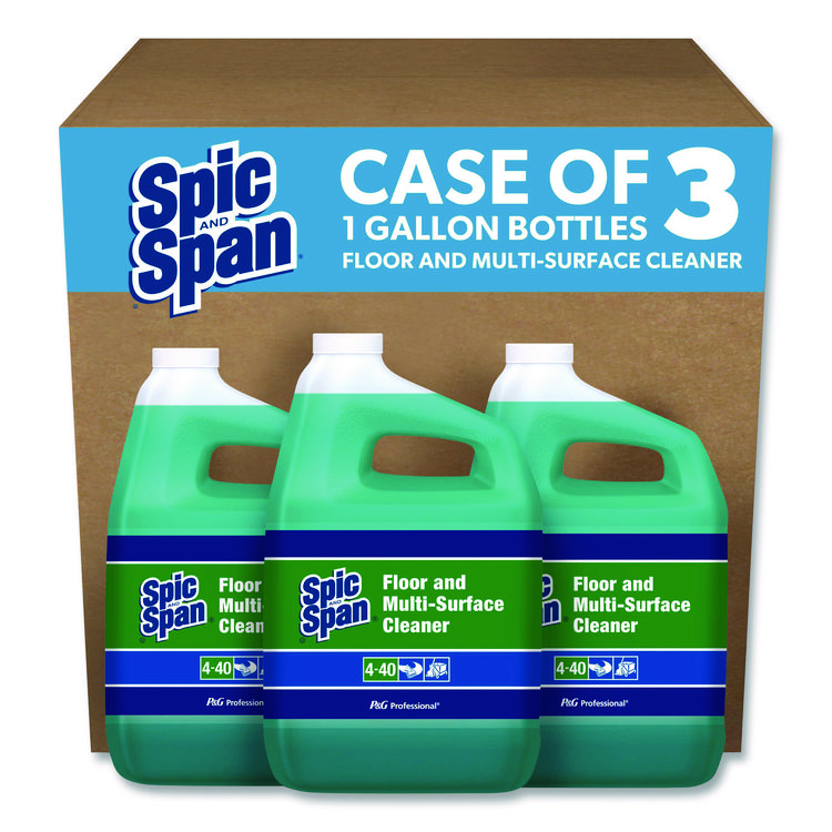 Spic and Span Liquid Floor Cleaner, 1 gal Bottle, 3/Carton (PGC02001)