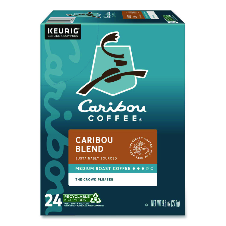Caribou Coffee Caribou Blend Coffee K-Cups, 24/Box (GMT6992)