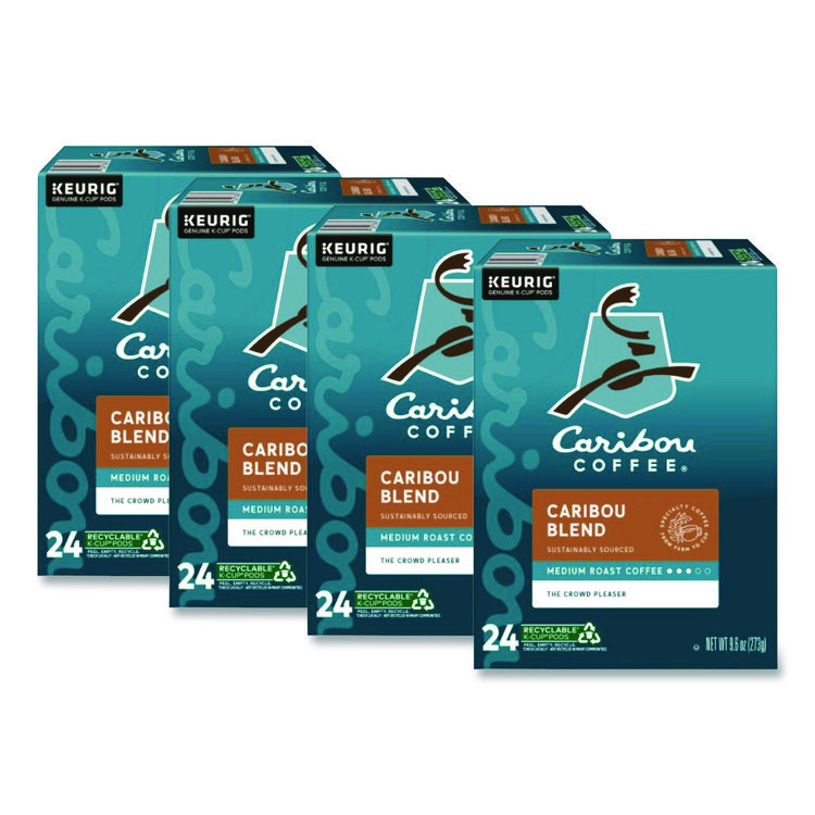 Caribou Coffee Caribou Blend Coffee K-Cups, 96/Carton (GMT6992CT)