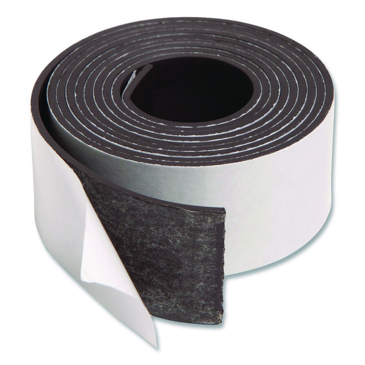 U Brands Magnetic Adhesive Tape Roll, 1" x 4 ft, Black (UBRFM2020)