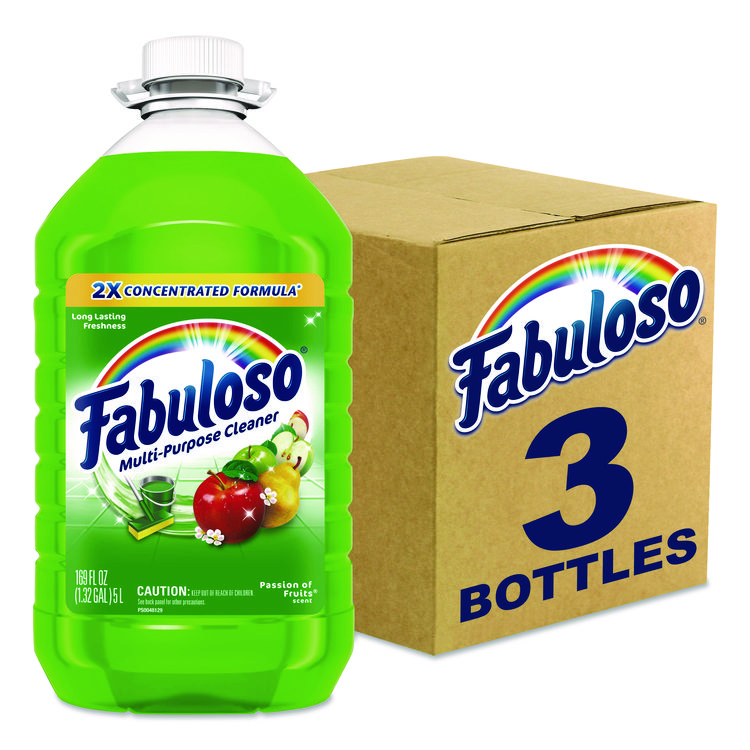 Fabuloso Multi-Use Cleaner, Passion of Fruits Scent, 169 oz Bottle, 3/Carton (CPC61037887)