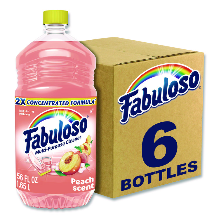 Fabuloso Multi-Use Cleaner, Peach Scent, 56 oz Bottle, 6/Carton (CPC61046751)