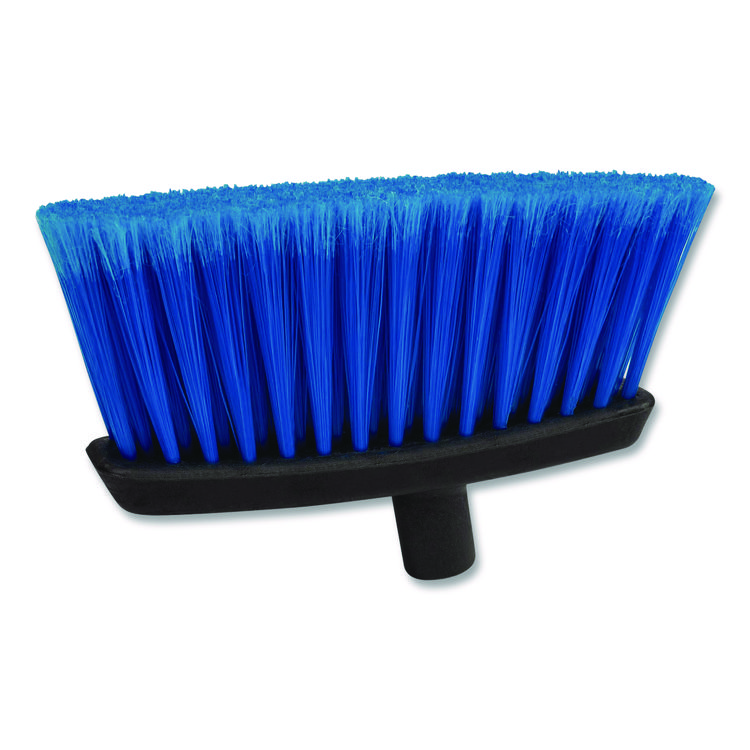Carlisle Duo-Sweep Flagged Light Industrial Broom Head, 12", Blue/Black (CFS4685314)