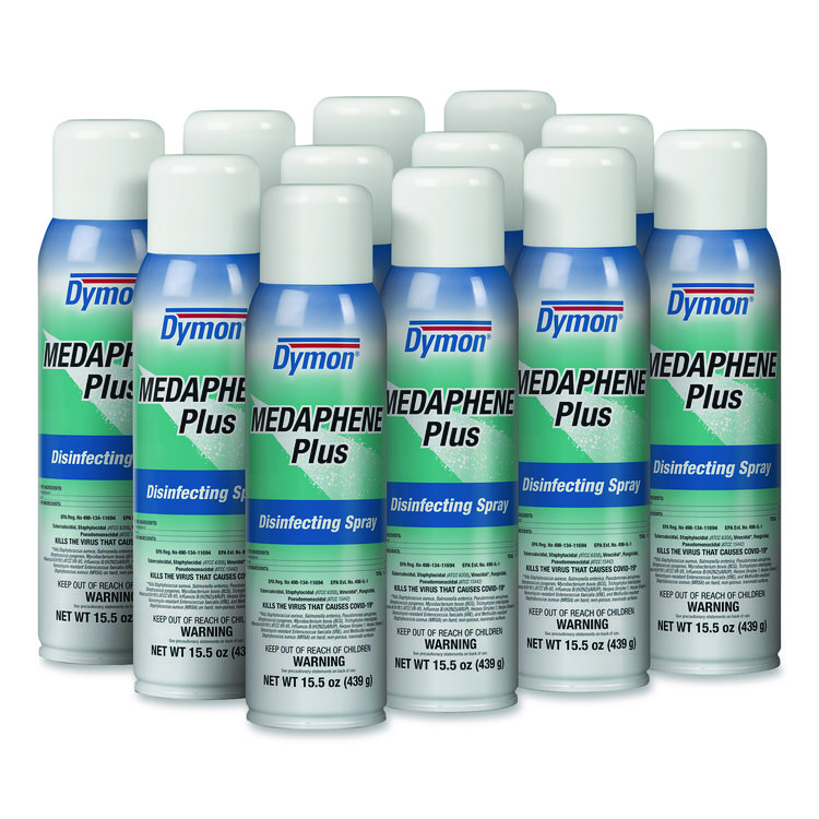 Dymon Medaphene Plus Disinfectant Spray, 15.5 oz Aerosol Spray, 12/Carton (ITW35720)