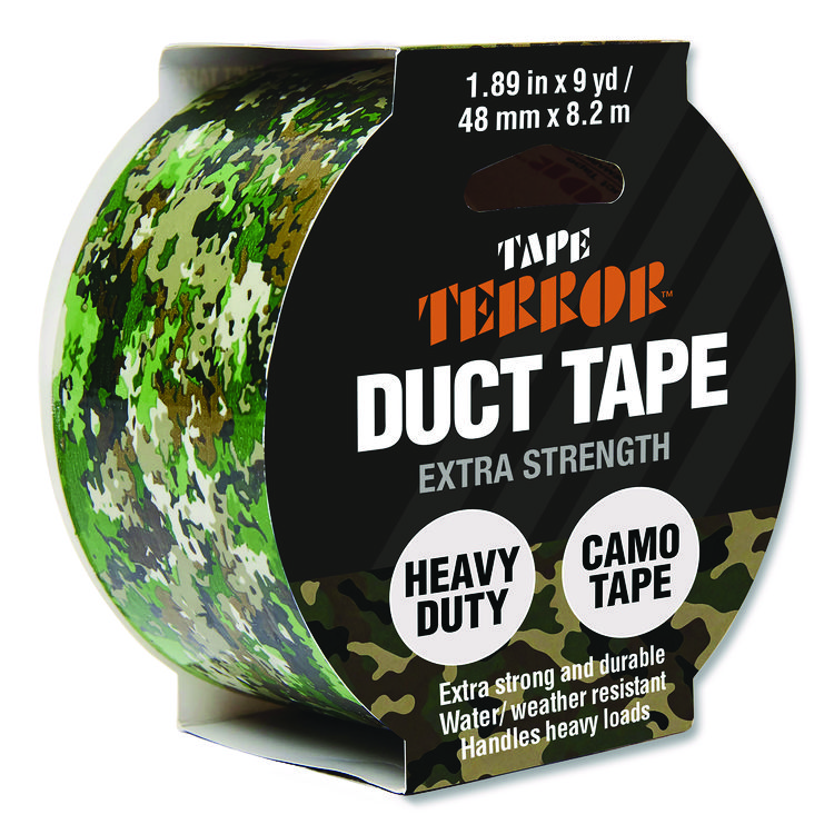 CHAGRINOVATIONS Camo Duct Tape, 3" Core, 1.89" x 9 yds, Green Camo (CH7TT6805412)