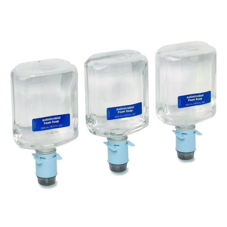 Georgia Pacific Professional Pacific Blue Ultra Automated Foam Soap Refill, Antimicrobial, E2 Rated, Fragrance-Free, 1,200 mL, 3/Carton (GPC43822)