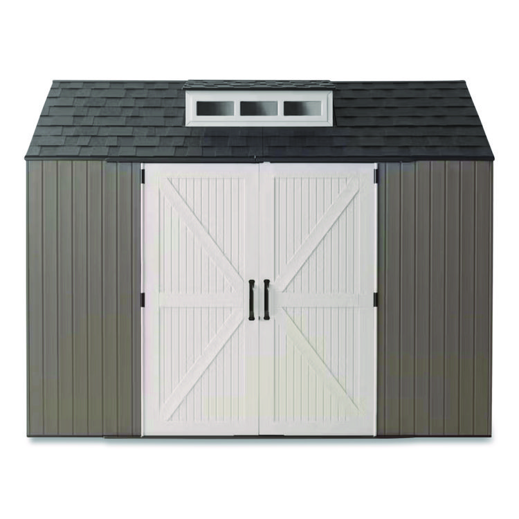 Rubbermaid Storage Shed, 337 cu ft, 7 ft x 10 ft x 8 ft, Brown (RUB2145548)