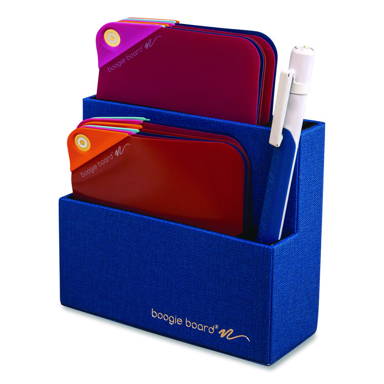 Boogie Board VersaNotes Desk Organizer, 3 Compartments, 4.7 x 0.4 x 2.05, Blue, Plastic (IMVVND02B0001)