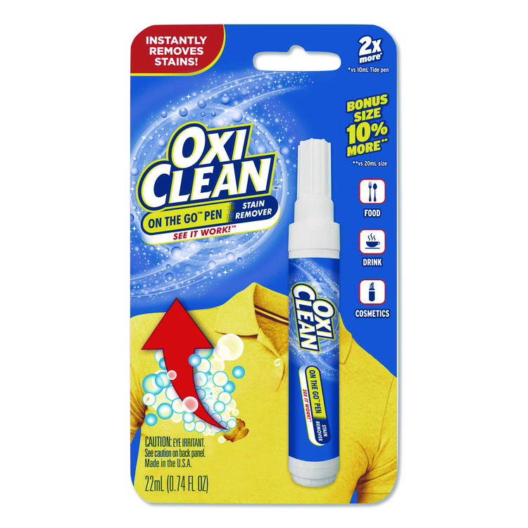 OxiClean On-the-Go Pen Stain Remover, Bonus Size, 22 mL Pen (CDC8057523564EA)