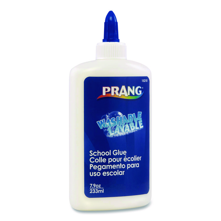 Prang Washable Liquid White School Glue, 7.9 oz, Dries Clear (DIXX152100001)