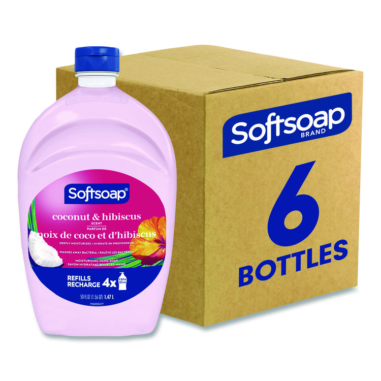 Softsoap Liquid Hand Soap Refills, Coconut and Hibiscus, 6/Carton (CPCUS07162A)