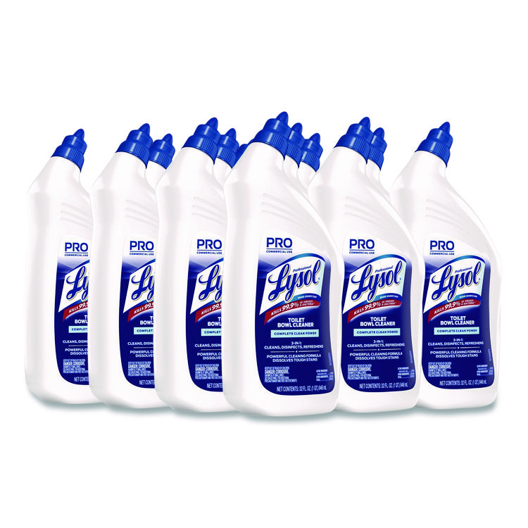 Professional LYSOL Brand Disinfectant Toilet Bowl Cleaner, 32oz Bottle, 12/Carton (RAC74278CT)