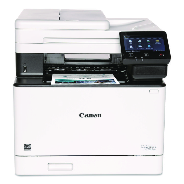 Canon imageCLASS MF753Cdw Wireless Multifunction Laser Printer, Copy/Fax/Print/Scan (CNM5455C010)