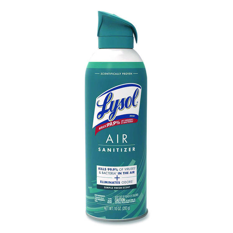 LYSOL Brand Air Sanitizer Spray, Simple Fresh, 10oz Aerosol Spray (RAC99350EA)