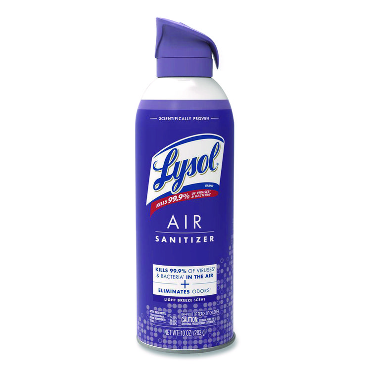 LYSOL Brand Air Sanitizer Spray, Light Breeze, 10 oz Aerosol Spray (RAC99394EA)
