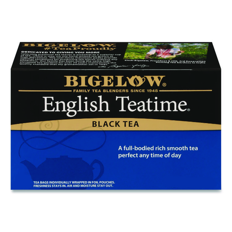 Bigelow English Teatime Black Tea, 0.08 oz Tea Bag, 28/Box (BTCRCB003451)