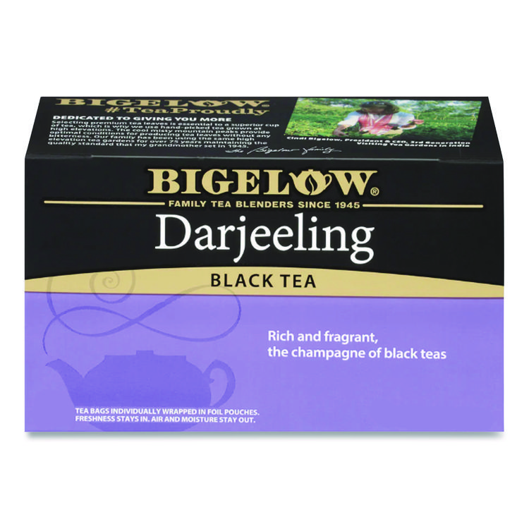 Bigelow Darjeeling Black Tea Bags, 0.08 Tea Bag, 28/Box (BTCRCB003491)