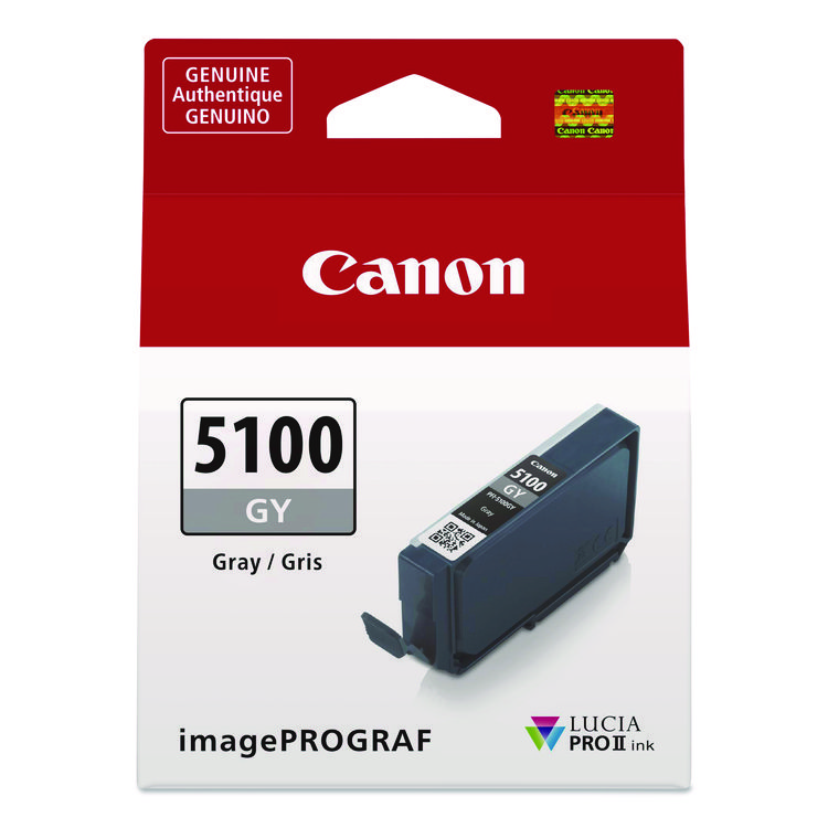 Canon 6959C002 (PFI-5100), Lucia PRO II Ink, Gray (CNM6959C002)
