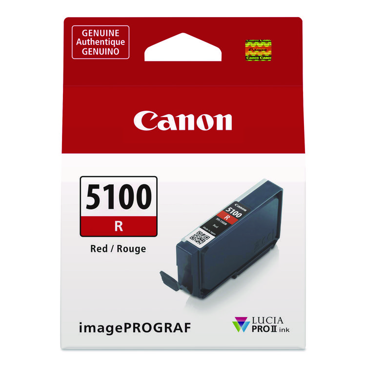 Canon 6958C002 (PFI-5100) Lucia PRO II Ink, Red (CNM6958C002)
