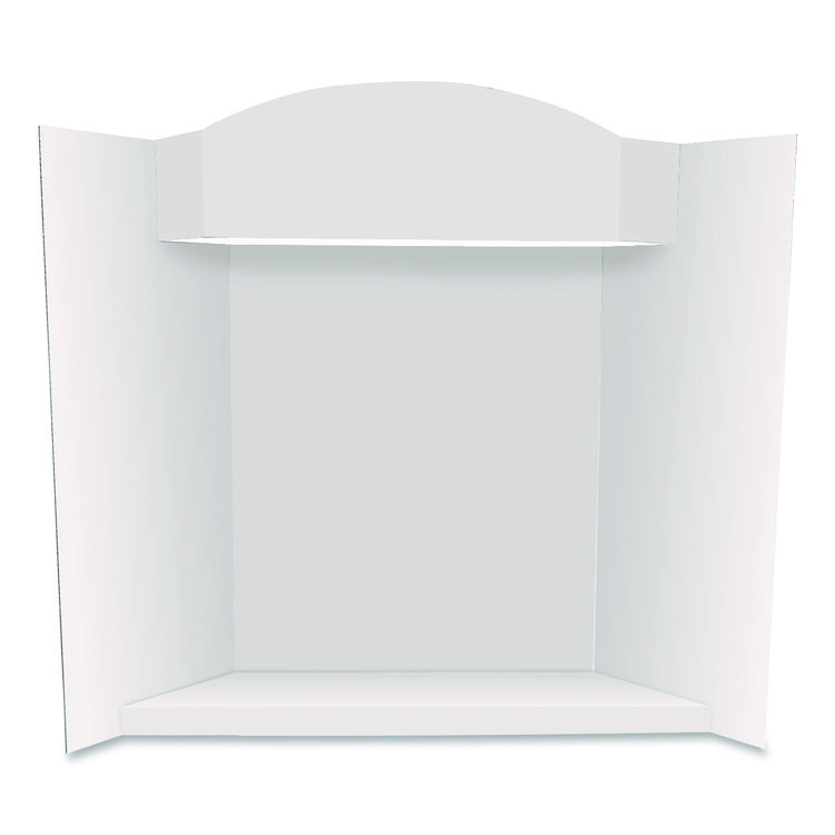 Royal Brites Stage It Display Board, 37" x 44", 1-Ply, Corrugate, White, 5/Pack (GEO27146)