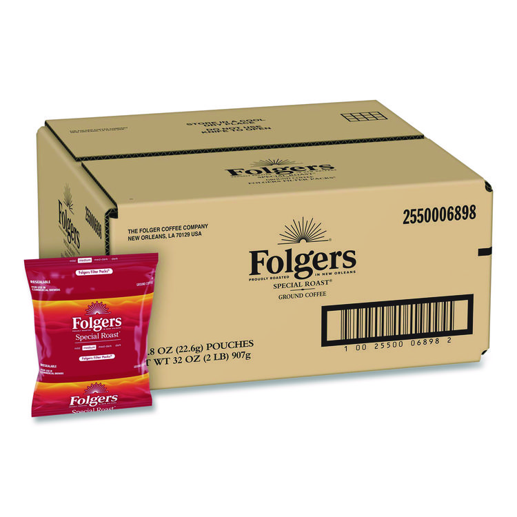 Folgers Coffee Filter Packs, Special Roast, 0.8 oz, 40/Carton (FOL06898)