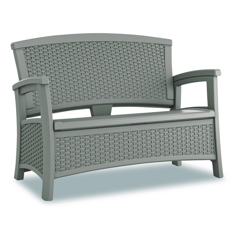 SUNCAST CORPORATION Elements Loveseat with Storage, 47" x 29.75" x 35.5", Dove Gray (SUABMWB5000DG)