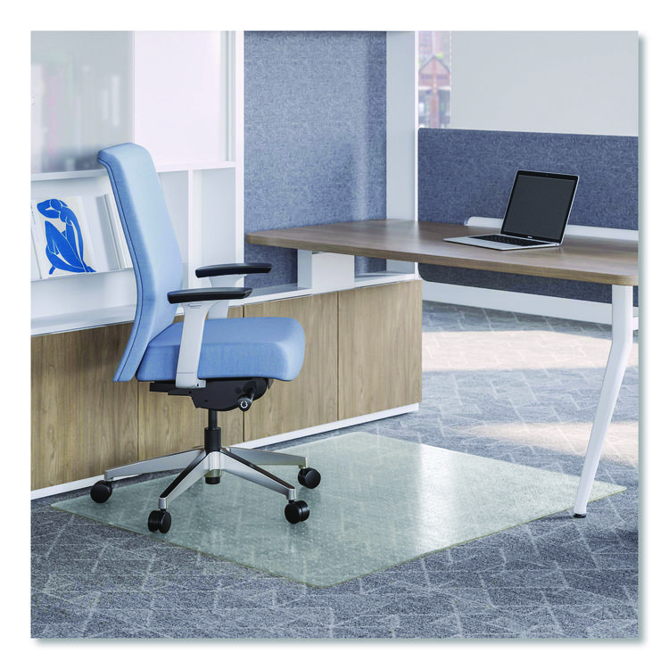 deflecto OceanMat Carpet Chair Mat, 36 x 48, Clear (DEFCM1K142OCB)