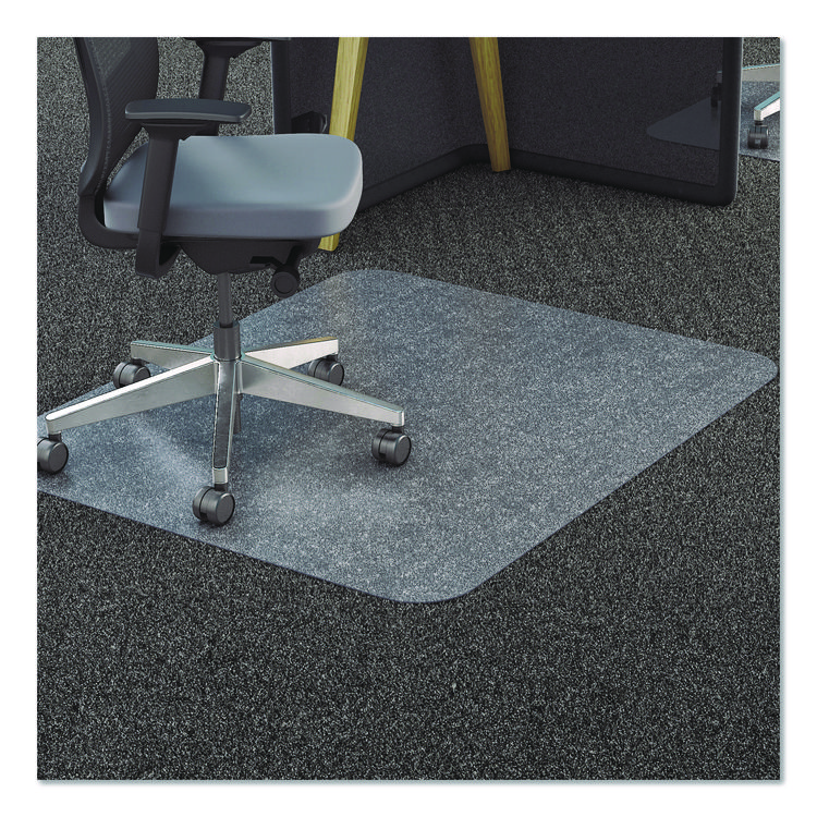 deflecto All Day Use Chair Mat - All Carpet Types, 46 x 60, Rectangle, Clear (DEFCM11442FPC)