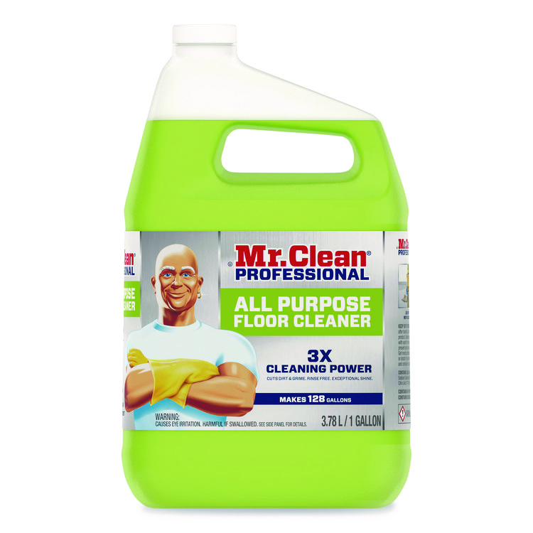 Mr. Clean Finished Floor Cleaner, Lemon Scent, 1 gal Bottle (PGC02621EA)