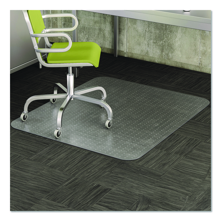 deflecto DuraMat Moderate Use Chair Mat for Low Pile Carpet, 36 x 48, Rectangular, Clear (DEFCM13142)