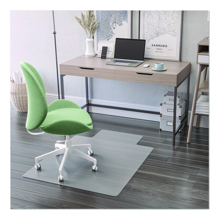 deflecto EconoMat Antimicrobial Chair Mat, Lipped, 36 x 48, Clear (DEFCM2E112AMCOM)
