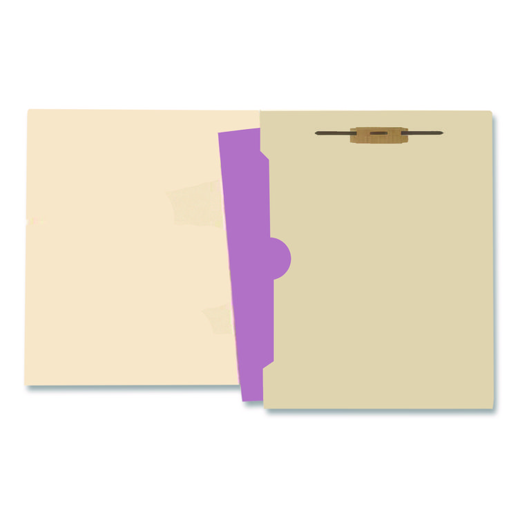 Medical Arts Press Full Pocket End Tab Fastener Folders, 0.75" Expansion, 1 Fastener, Letter Size, Manila, 50/Box (MAQ50664)