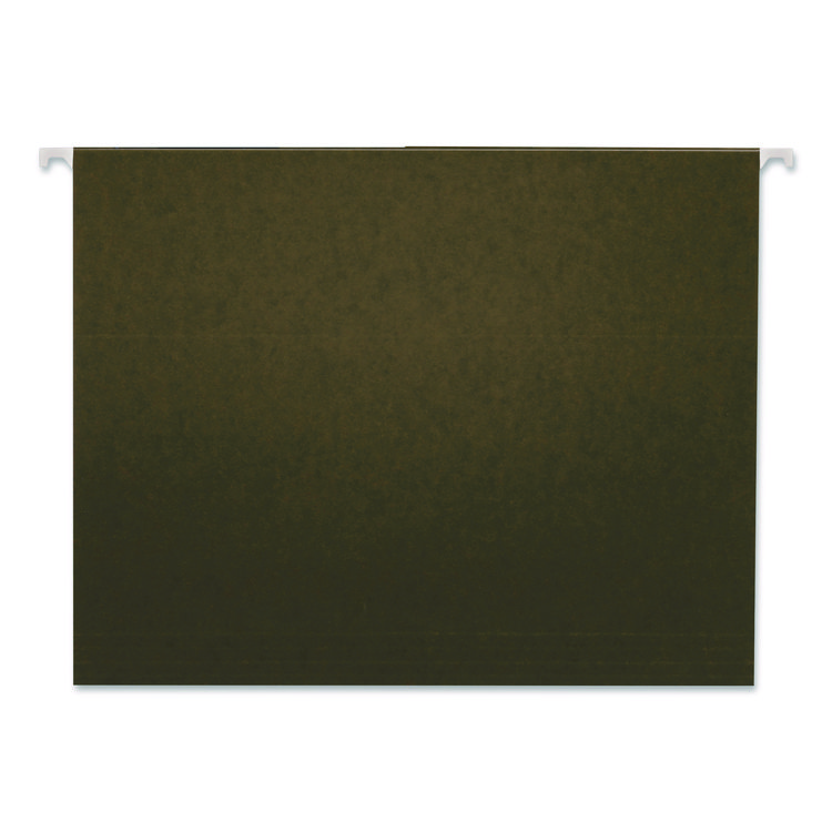 Universal Hanging File Folders, Letter Size, 1/3-Cut, Standard Green, 25/Box (UNV14113)