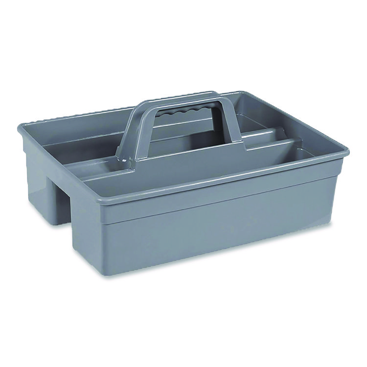 NEXSTEP COMMERCIAL PRODUCTS MaxiRough Maid Caddies, 2 Compartments, 12 x 7, Gray (NCP96981)