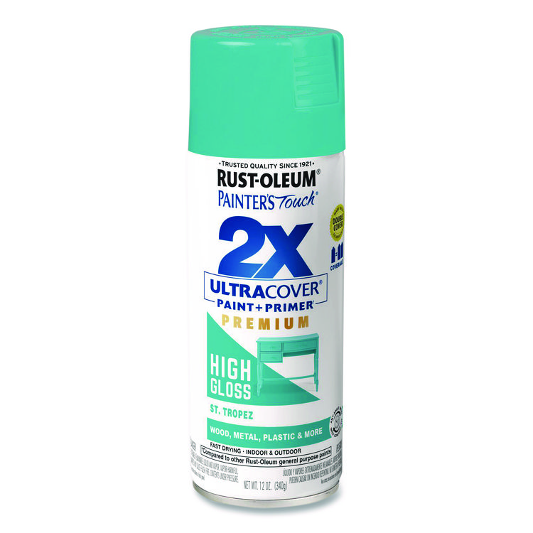 Rust-Oleum Painter's Touch 2X Ultra Cover Spray Paint, High Gloss St. Tropez, 12 oz Aerosol Can (RST331175EA)