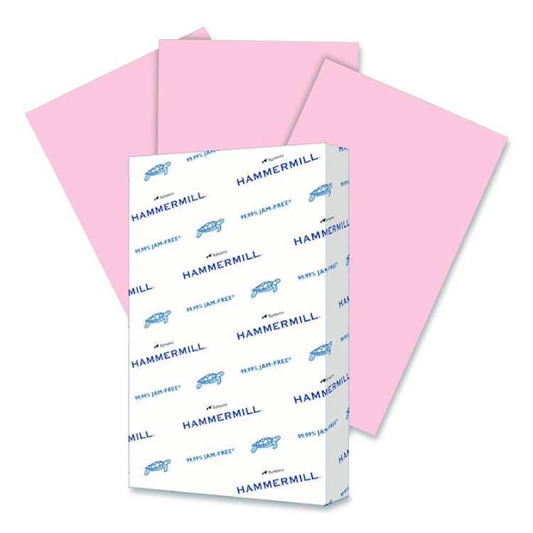 Hammermill Fore Multipurpose Print Paper, 20 lb Bond Weight, 8.5 x 14, Pink, 500/Ream (HAM103390)