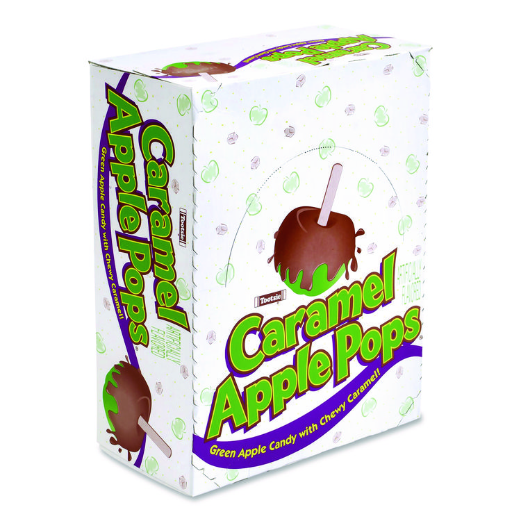 Tootsie Roll Caramel Apple Pops, 0.63 oz, 48/Carton (GRR20900083)