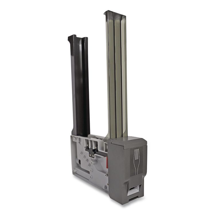 World Centric Cutlery Dispenser Tower, Holds 125 Forks, 2.6 x 15.4, Gray, 10/Carton (WORDPCPLF)