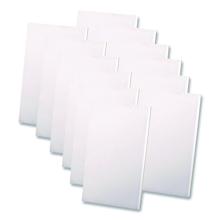 Ampad Scratch Pads, Unruled, 3 x 5, White, 100 Sheets, Dozen (AMP21430)