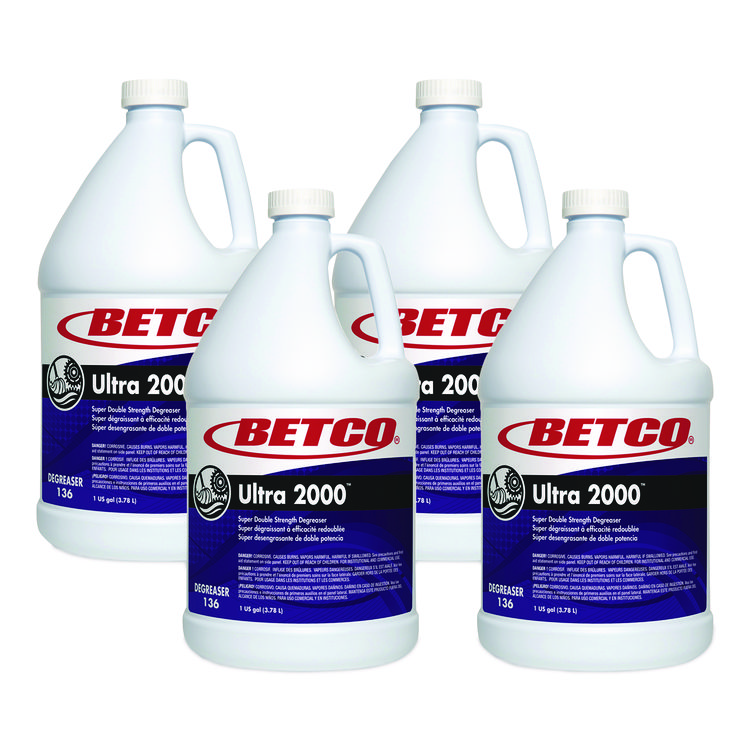 BETCO CORPORATION Ultra 2000 Degreaser, Cherry Almond Scent, 1 gal Bottle, 4/Carton (BET1360400)