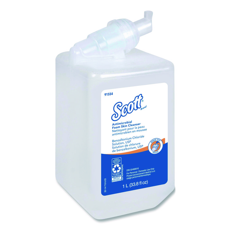 Scott Antimicrobial Foam Skin Cleanser Refill, Fresh Scent, 1,000 mL (KCC91554)