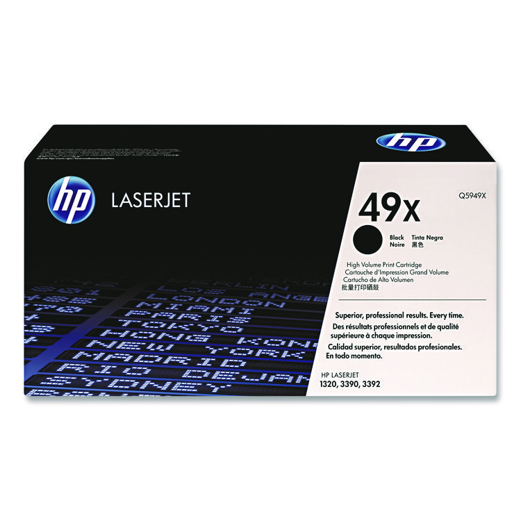 HP HP 49X, (Q5949X) High-Yield Black Original LaserJet Toner Cartridge (HEWQ5949X)