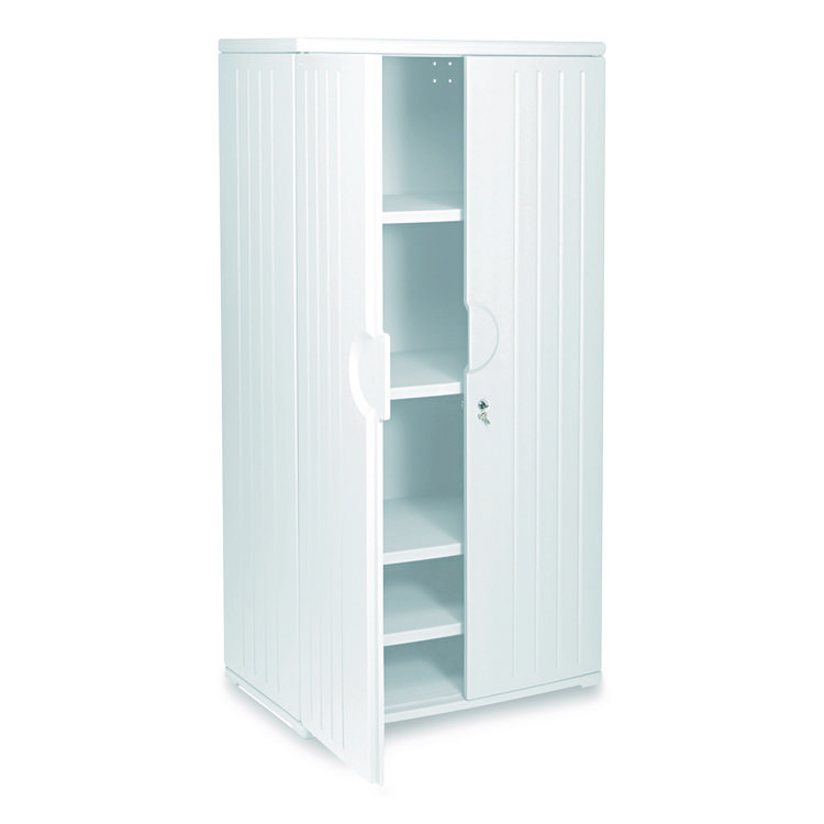 Iceberg Rough n Ready Storage Cabinet, Four-Shelf, 36w x 22d x 72h, Platinum (ICE92573)