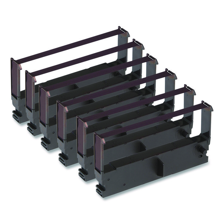 Control Papers 540141 Dot-Matrix Printer Ribbon, Purple, 6/Box (CNK540141)