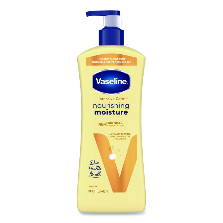 Vaseline Intensive Care Nourishing Moisture Body Lotion, 20.3 oz, Pump Bottle (UNI07900EA)