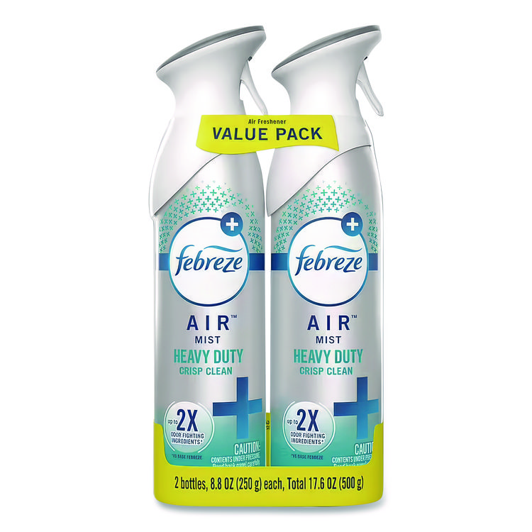 Febreze AIR, Crisp Clean, 8.8 oz Aerosol Spray, 2/Pack (PGC97806)