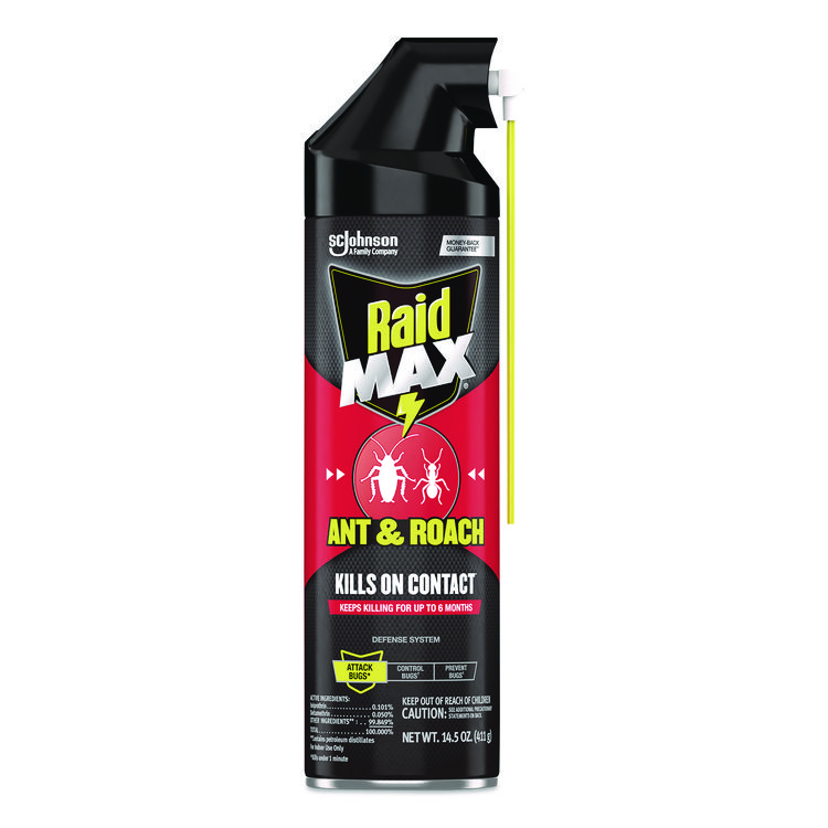 Raid Ant/Roach Killer, 14.5 oz Aerosol Spray, Unscented, 6/Carton (SJN345742)