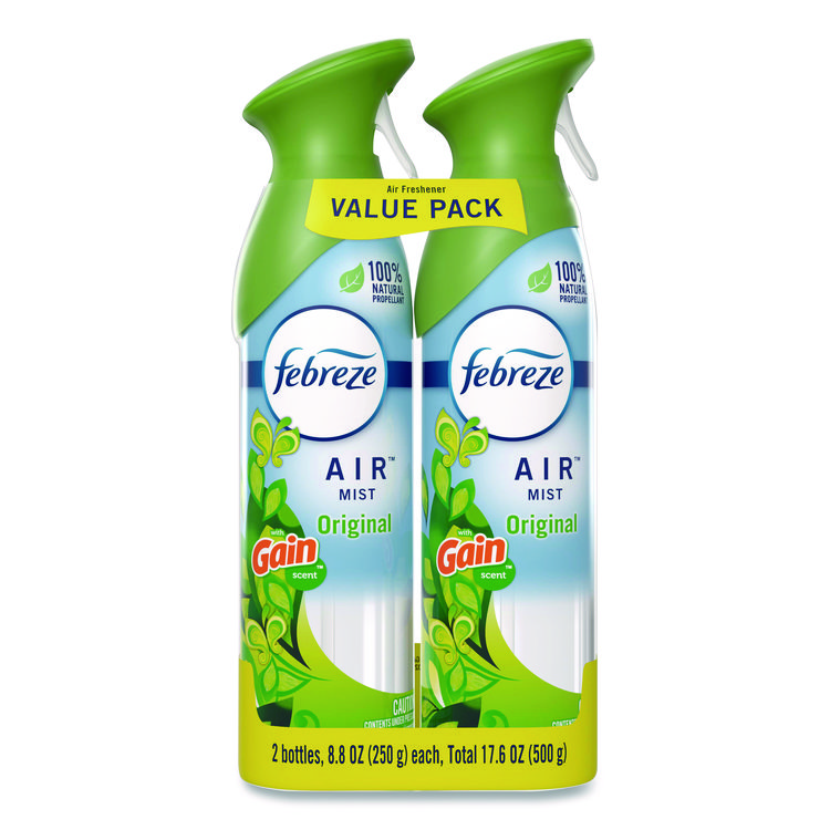 Febreze AIR, Gain Original, 8.8 oz Aerosol Spray, 2/Pack (PGC17346PK)