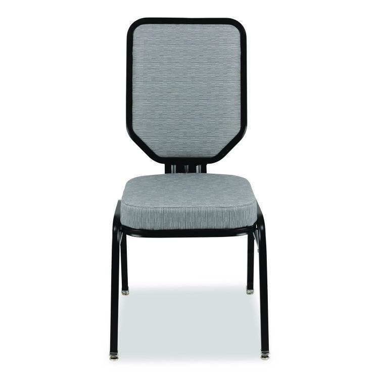 NPS Flex-Back Banquet Chair, Supports Up to 500 lbs, 18.6" Seat Height, Morticia Lithium Seat/Back, Black Base, 2/Pack (NPS9682BG2)